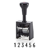 Numeroteur B6K&lt;br/&gt;6-Stellen&lt;br/&gt;4.5mm&lt;br/&gt;Block