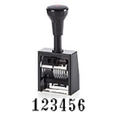Numeratore B6K&lt;br/&gt;6-Stellen&lt;br/&gt;5.5mm&lt;br/&gt;Antiqua