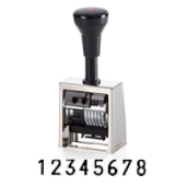 Numeroteur B6&lt;br/&gt;8-Stellen&lt;br/&gt;4.5mm&lt;br/&gt;Block