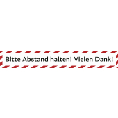 Fussbodenaufkleber &lt;br /&gt;&#171;Bitte Abstand halten! Vielen Dank!&#187;