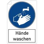 Aufkleber &#171;H&#228;nde waschen&#187; 