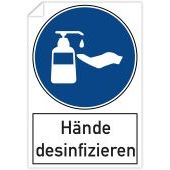 Aufkleber &#171;H&#228;nde desinfizieren&#187; 