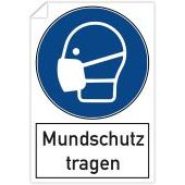 Aufkleber &#171;Mundschutz tragen&#187;