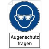 Aufkleber &#171;Augenschutz tragen&#187;