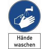 Verbotsschild &#171;H&#228;nde waschen&#187;