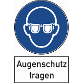 Verbotsschild &#171;Augenschutz tragen&#187;