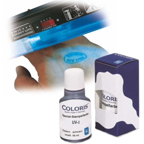 Spezialstempelfarbe UV Ultraviolett - 50ml (COLORIS UV-I)