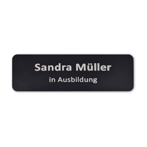 Namensschilder aus Kunststoff 70x25mm