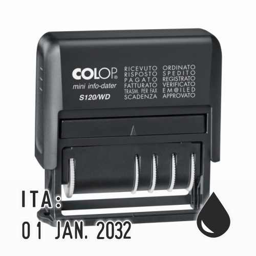 Colop Mini-Info-Dater S 120/WD - ITALIENISCH