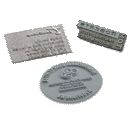 SEPARATE TEXT PLATES FOR PRINTER LINE TEXT STAMPS