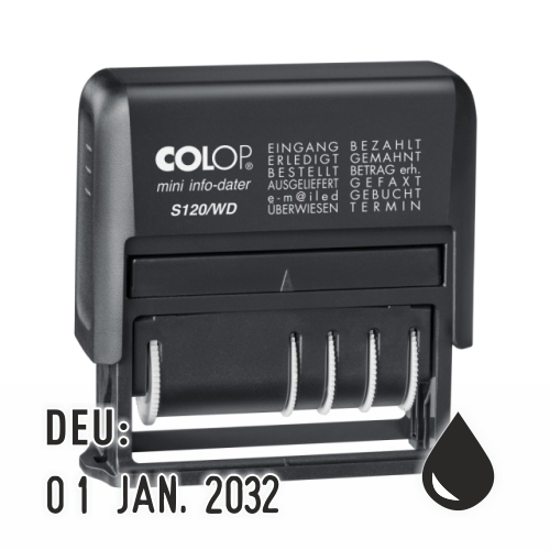 Colop Mini-Info-Dater S 120/WD - ALLEMAND