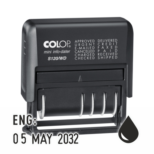 Colop Mini-Info-Dater S 120/WD - ANGLAIS