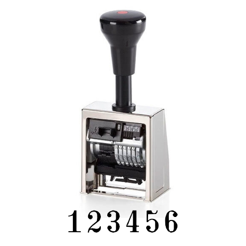 Numeratore REINER B6 6-cifre 4.5mm Antiqua