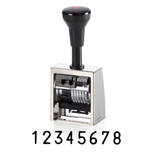 Numeratore REINER B6 8-cifre 4.5mm Block