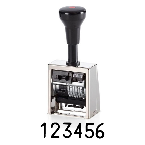 Numeratore REINER B6 6-cifre 5.5mm Block