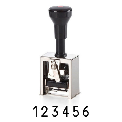 Numeratore REINER B2 6-cifre 4.5mm Block