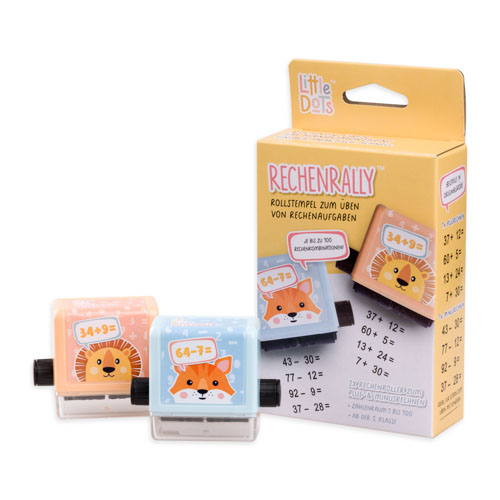 pi&#249;/meno Timbro a rullo Little Dots Little Dots™ Rechenrally™
